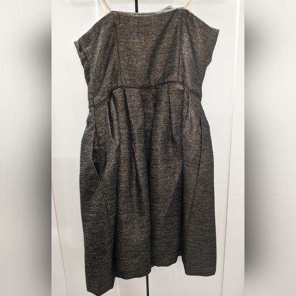 Halston Heritage metallic Strapless Dress - Picture 5 of 11